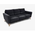 2/3-Sitzer Sofa von KAUTSCH.com, in der Farbe Schwarz, andere Perspektive, Vorschaubild