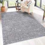 Hochflorteppich von Carpet City, in der Farbe Grau, Vorschaubild
