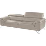 2/3-Sitzer Sofa von Nicoletti Home, in der Farbe Braun, aus Leder, andere Perspektive, Vorschaubild