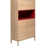 Highboard von whiteoak, in der Farbe Weiss, aus Massivholz, Vorschaubild