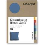 Kissenbezug von Schlafgut, in der Farbe Blau, aus Baumwolle, andere Perspektive, Vorschaubild