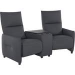 2 & 3 Sitzer Sofa, in der Farbe Grau, aus Kunstleder, andere Perspektive, Vorschaubild