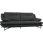 2 & 3 Sitzer Sofa von CALIA ITALIA, in der Farbe Schwarz, aus Leder, andere Perspektive, Vorschaubild