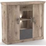 Highboard von loftscape, in der Farbe Grau, aus Holzwerkstoff, andere Perspektive, Vorschaubild