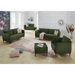 2 & 3 Sitzer Sofa von Jockenhöfer Gruppe, in der Farbe Grün, aus Velours, andere Perspektive, Vorschaubild
