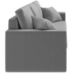 2 & 3 Sitzer Sofa, in der Farbe Grau, andere Perspektive, Vorschaubild