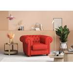 Chesterfield-Sessel von Max Winzer®, in der Farbe Rot, aus Kunstleder, Vorschaubild