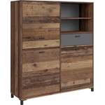 Highboard von loftscape, in der Farbe Grau, aus Holzwerkstoff, Vorschaubild