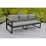 2 & 3 Sitzer Sofa von Merxx, in der Farbe Grau, aus Metall, andere Perspektive, Vorschaubild