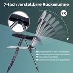 Gartenstuhl von Casaria®, in der Farbe Grau, aus Polyester, andere Perspektive, Vorschaubild