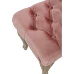 Sitzbank von My Flair, in der Farbe Rosa, aus Holz, andere Perspektive, Vorschaubild