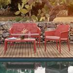 Gartentisch von Nardi, in der Farbe Rot, aus Kunststoff, andere Perspektive, Vorschaubild