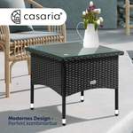 Beistelltisch von Casaria®, aus Polyrattan, andere Perspektive, Vorschaubild