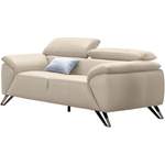 2 & 3 Sitzer Sofa von Nicoletti Home, in der Farbe Beige, aus Leder, Vorschaubild