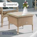 Beistelltisch von Casaria®, aus Polyrattan, andere Perspektive, Vorschaubild