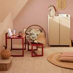 Sitzbank von ferm LIVING, in der Farbe Rosa, aus Esche, andere Perspektive, Vorschaubild