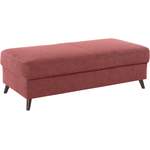 Sitzhocker von exxpo - sofa fashion, in der Farbe Rot, aus Kunstleder, andere Perspektive, Vorschaubild