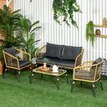 Gartenmöbel-Set von Outsunny, aus Stoff, andere Perspektive, Vorschaubild