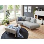 2 & 3 Sitzer Sofa von ATLANTIC home collection, in der Farbe Grau, aus Holz, andere Perspektive, Vorschaubild