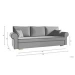 2 & 3 Sitzer Sofa, in der Farbe Weiss, andere Perspektive, Vorschaubild