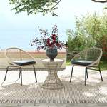 Gartentisch von Outsunny, in der Farbe Braun, aus Rattan, andere Perspektive, Vorschaubild