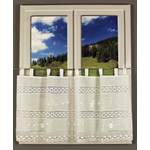 Scheibengardine von HOSSNER - ART OF HOME DECO, in der Farbe Beige, aus Polyester, andere Perspektive, Vorschaubild