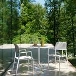 Gartentisch von Nardi, in der Farbe Weiss, aus Aluminium, andere Perspektive, Vorschaubild