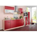 Küchen, in der Farbe Rot, aus Holzwerkstoff, andere Perspektive, Vorschaubild