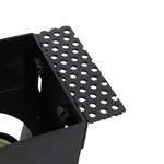 Einbaustrahler von QAZQA, in der Farbe Schwarz, aus Stahl, andere Perspektive, Vorschaubild