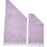 Handtuch-Set von twentyfour, in der Farbe Rosa, aus Textil, andere Perspektive, Vorschaubild
