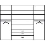 Drehturenschrank von Rauch, in der Farbe Weiss, aus Holzwerkstoff, andere Perspektive, Vorschaubild