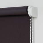 Seitenzugrollo von LIEDECO, in der Farbe Braun, aus Kunststoff, andere Perspektive, Vorschaubild