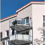 Balkonsichtschutz, von Gartenfreude, in der Farbe Weiss, aus Polyrattan, andere Perspektive, Vorschaubild