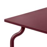 Gartentisch von Magis, in der Farbe Rot, aus Stahl, andere Perspektive, Vorschaubild