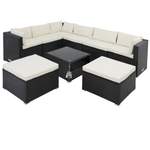 Polyrattan Ecklounge der Marke Casaria®