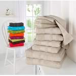 Handtuch-Set von My Home, in der Farbe Beige, aus Baumwolle, andere Perspektive, Vorschaubild