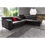 2 & 3 Sitzer Sofa von Cotta, in der Farbe Schwarz, aus Echtleder, Vorschaubild