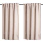 Vorhang von Home Basics, in der Farbe Beige, aus Polyester, andere Perspektive, Vorschaubild