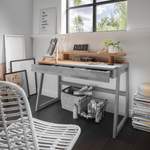 Schreibtisch von home affaire, in der Farbe Braun, aus Massivholz, andere Perspektive, Vorschaubild