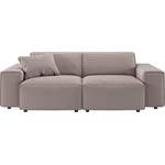 2 & 3 Sitzer Sofa von andas, in der Farbe Rosa, aus Cord, andere Perspektive, Vorschaubild