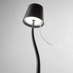 Schreibtischlampe von Fabas Luce, in der Farbe Schwarz, aus Metall, andere Perspektive, Vorschaubild