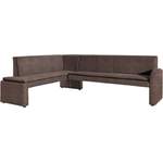 Eckbank von exxpo - sofa fashion, in der Farbe Braun, aus Strukturstoff, Vorschaubild