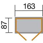 Gartenhäuser von WEKA, in der Farbe Beige, aus Holz, andere Perspektive, Vorschaubild