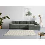 Ecksofa von Guido Maria Kretschmer Home&Living, in der Farbe Grau, aus Samtvelours, Vorschaubild