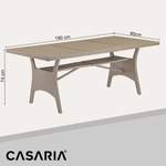 Gartentisch von Casaria®, aus Polyrattan, andere Perspektive, Vorschaubild