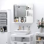 Badspiegel von Kleankin, in der Farbe Weiss, aus Mdf-platte, andere Perspektive, Vorschaubild