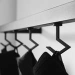 Kleiderbugel von Nichba Design, in der Farbe Schwarz, aus Stahl, andere Perspektive, Vorschaubild