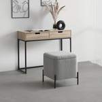 Sitzhocker von Modern Living, in der Farbe Grau, aus Holzwerkstoff, andere Perspektive, Vorschaubild