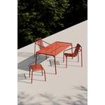 Gartentisch von Objekte unserer Tage, in der Farbe Rot, aus Pulverbeschichtet, andere Perspektive, Vorschaubild