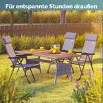 Gartenstuhl von Casaria®, in der Farbe Grau, aus Polyester, andere Perspektive, Vorschaubild